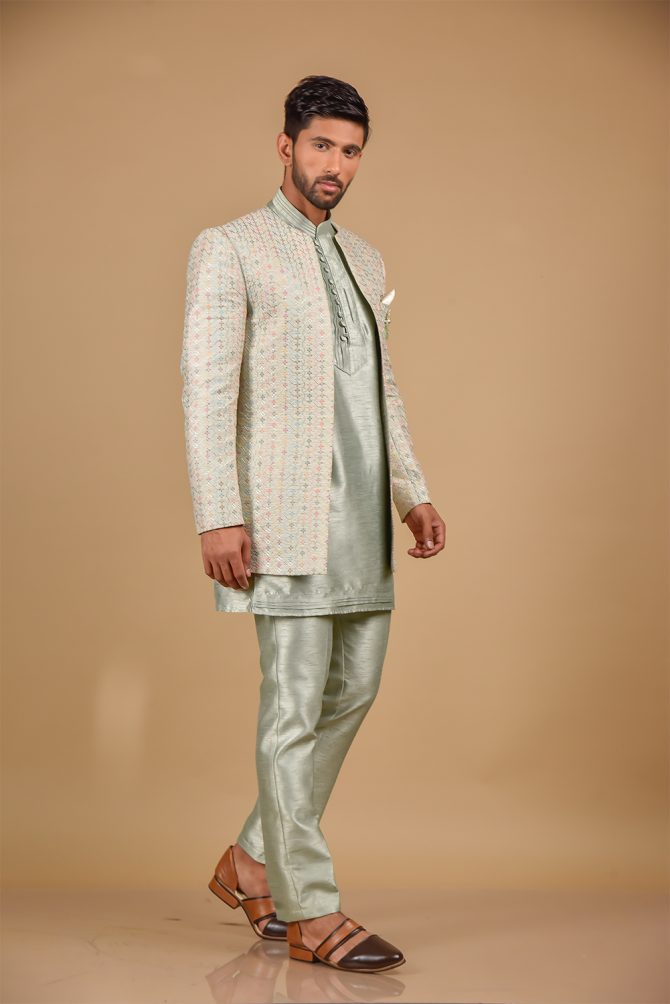 White Thread Work Outfits