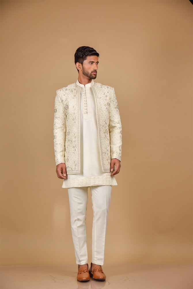 White Thread Work Outfits