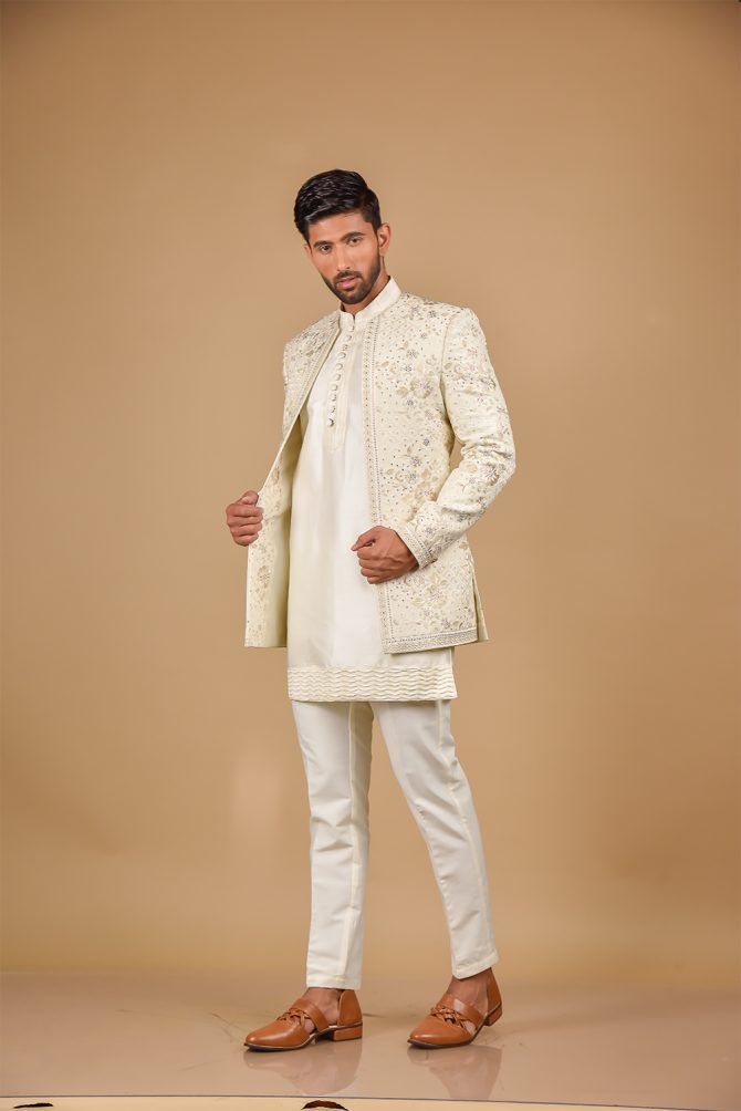 White Thread Work Outfits