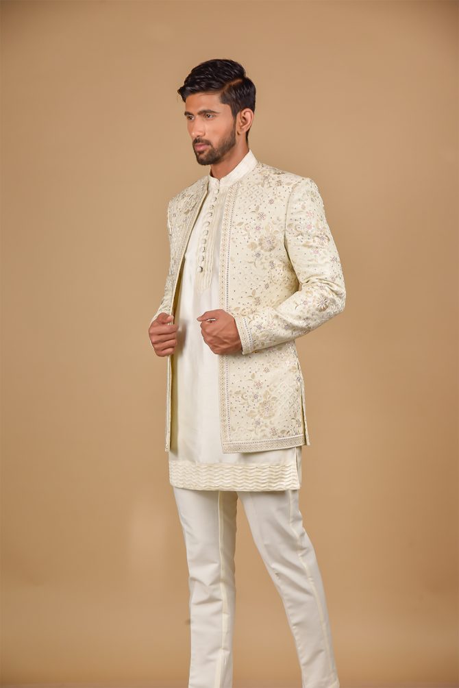 White Thread Work Outfits