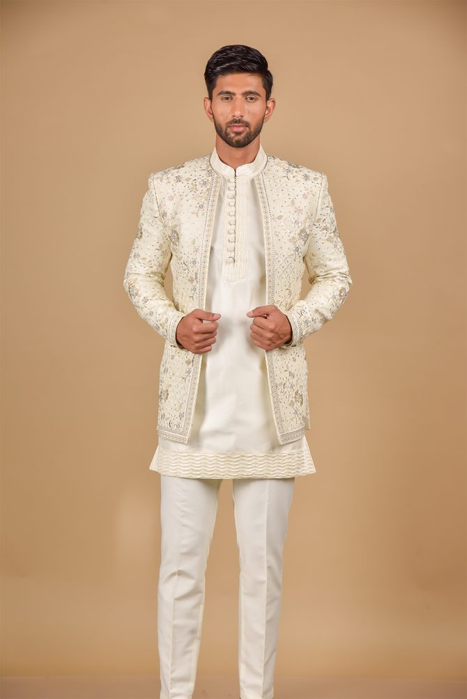 White Thread Work Outfits