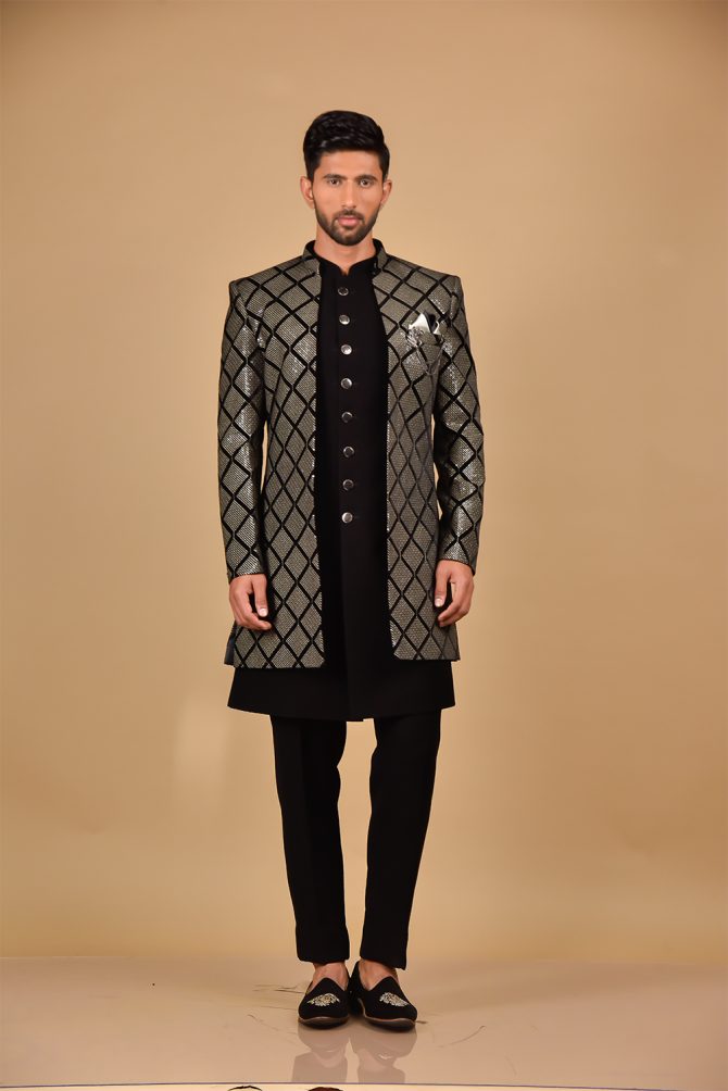 Black With Thread Work Outfits