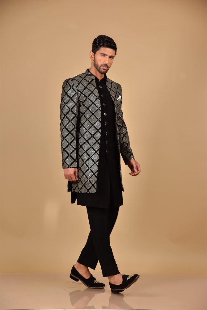 Black With Thread Work Outfits