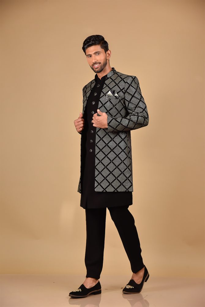 Black With Thread Work Outfits
