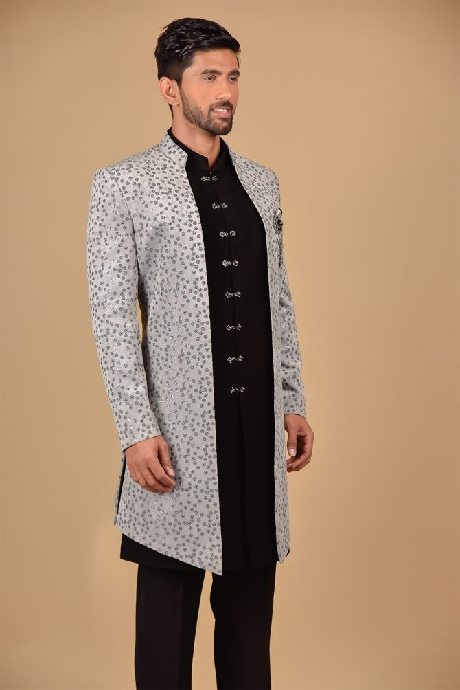 Black & White Thread Work Outfits